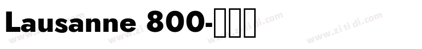 Lausanne 800字体转换